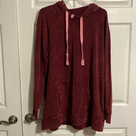 3X Burgundy hoodie very soft - Picture 1 of 3